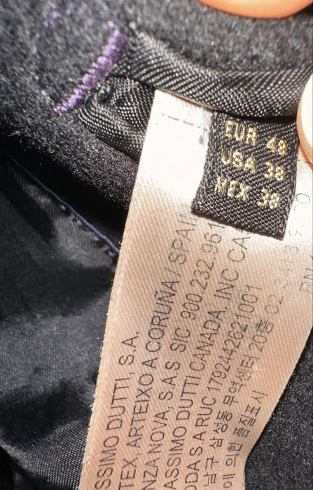 Пальто укороченное  massimo dutti