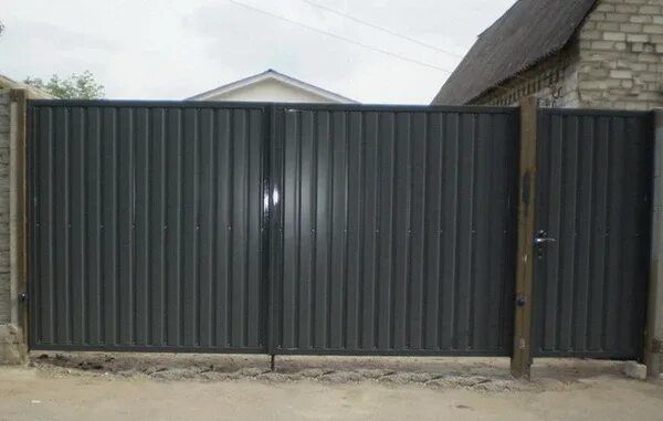 Откатные ворота, заборы, ограждения