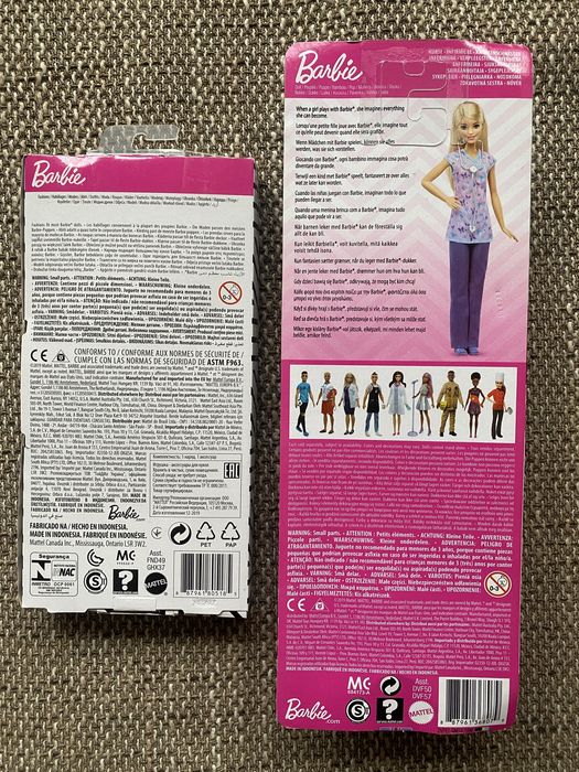 Vând păpușă Barbie asistentă + accesorii