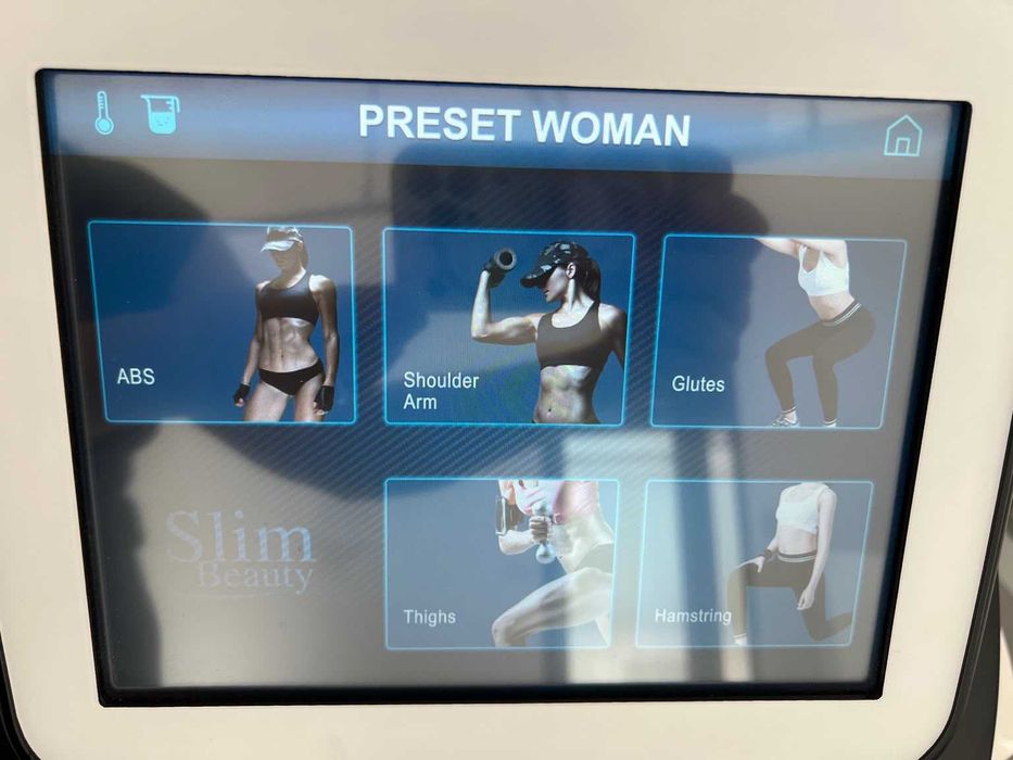 Aparat profesional EMSlim HIEMT pentru remodelare corporală, tonifiere musculară, salon cosmetic, salon de masaj, estetică și fitness – 2.500 €