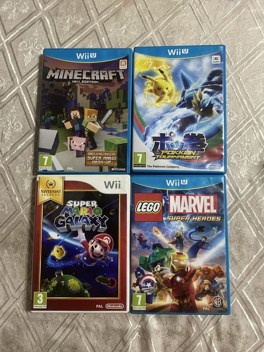 Nintendo Wii U (32GB) + GamePad + 4 ta orginal o'yinlar! Ideal holatda