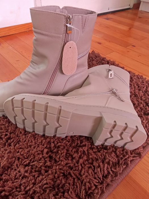 Зимни боти,естествена кожа