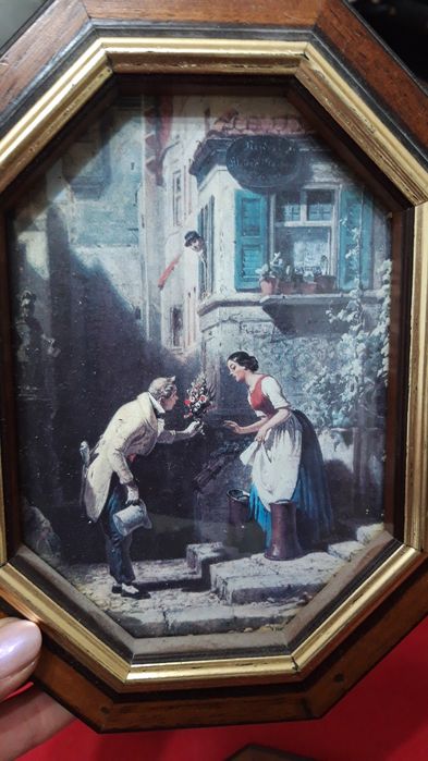 -Tablouri vechi --4 buc  -litografie