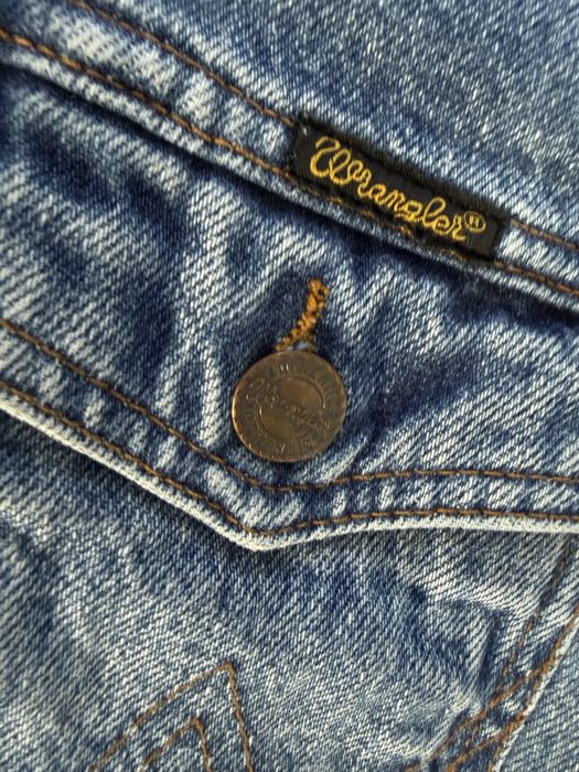 Geaca de Blugi WRANGLER Trucker Anii 90 Albastru Barbati | Marime M