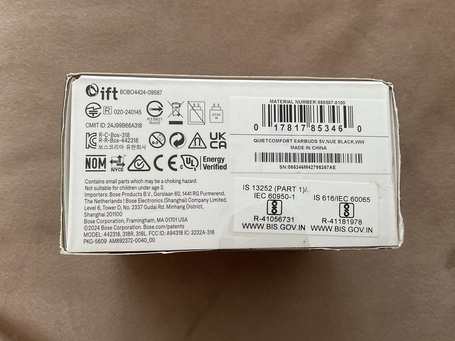 Casti BOSE QuietComfort Earbuds  True Wireless, Bluetooth sigilate!