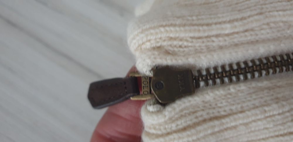 POLO Ralph Lauren Cable Wool / Cashmere Half Zip  M / L НОВО! ОРИГИНАЛ