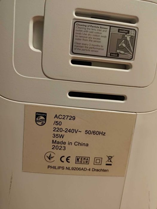 2 в 1 Пречиствател и овлажнител за въздух Philips AC2729/50