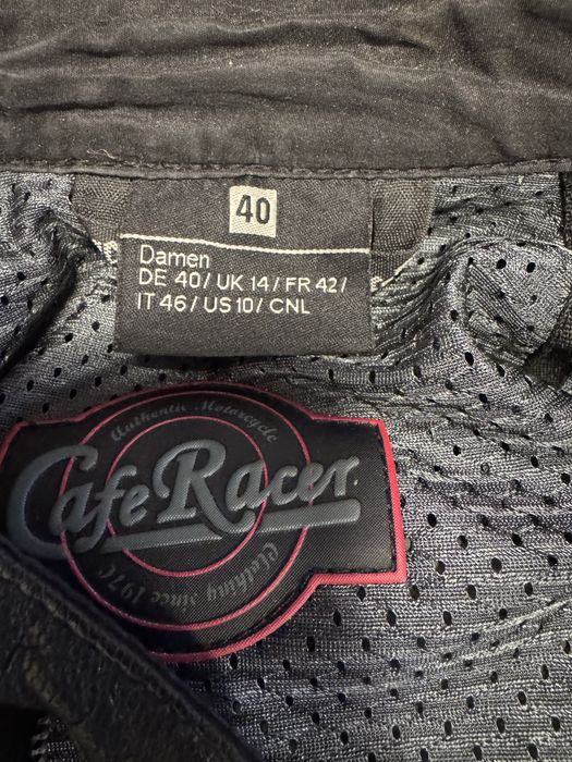 Дамско кожено моторджийско яке Cafe Racer – размер 40 (M)