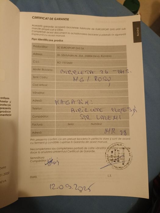 Bicicleta Mtb Dhs 2605 - 26 inch, M, Negru/Rosu