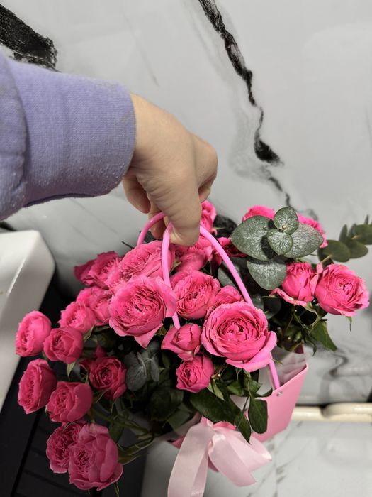 Цветы букет. Кустовая роза