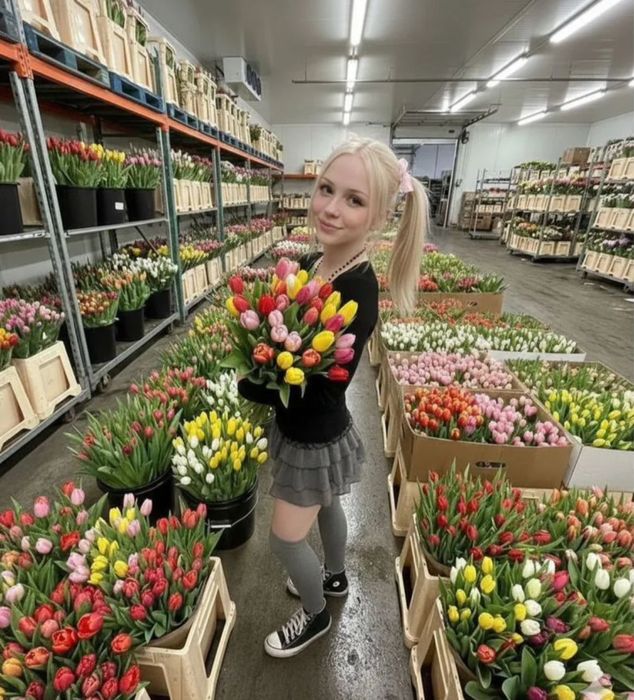 Цветы тюльпаны Астана правый берег