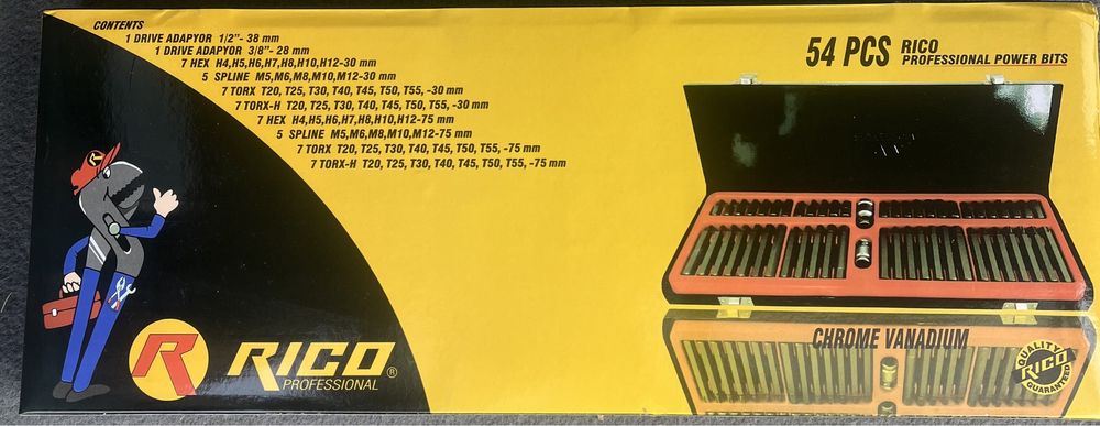 Битове Rico Накрайници за гедоре 54 части