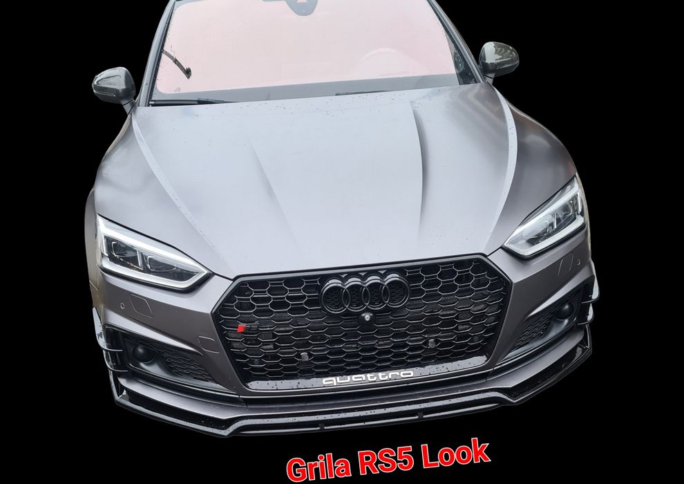 Grila-Fagure-RS5-Negru-Lucios-Black-Audi-A5-2017-B9-2018-Quattro-2019