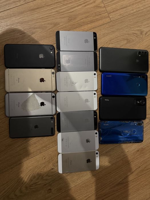 Lot telefoane iphone si android tcl xiaomi huawei motorola