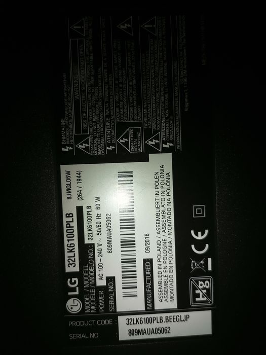 Vând televizor lg smart 82cm