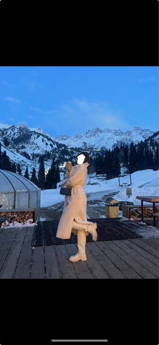 Шуба из кролика (стриженый мех).