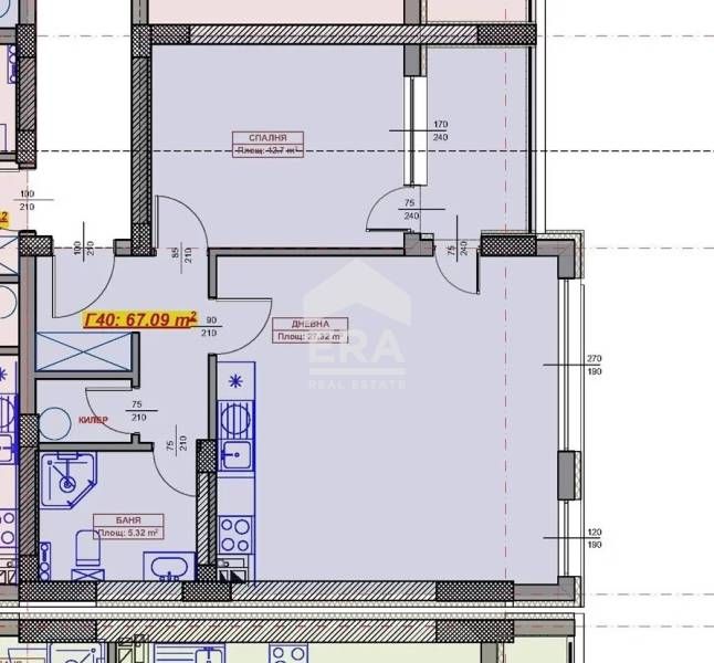 Продава се Двустаен апартамент в Варна, Възраждане 1 - 79 кв.м за 1355 €/кв.м - Снимка #2