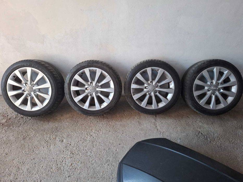 Лети джанти 17 5х112 с гуми Dunlop 225 45 17 dot0524