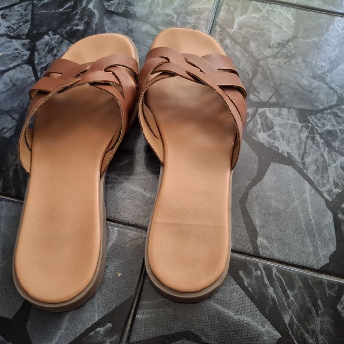 дамски чехли естествена кожа N39