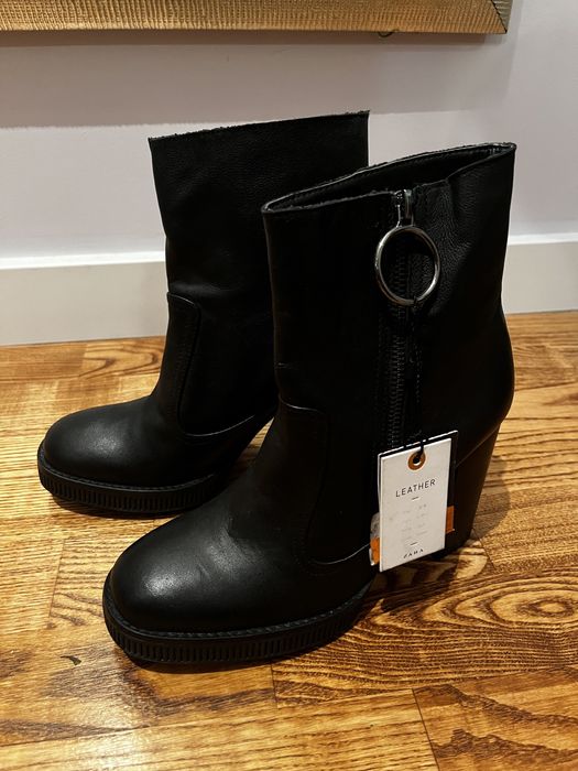 Ботильоны Zara, кожа