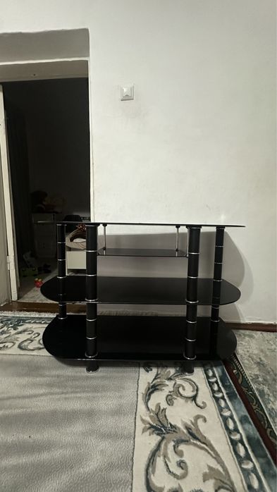 Подставка под телевизор стеклянная б/у