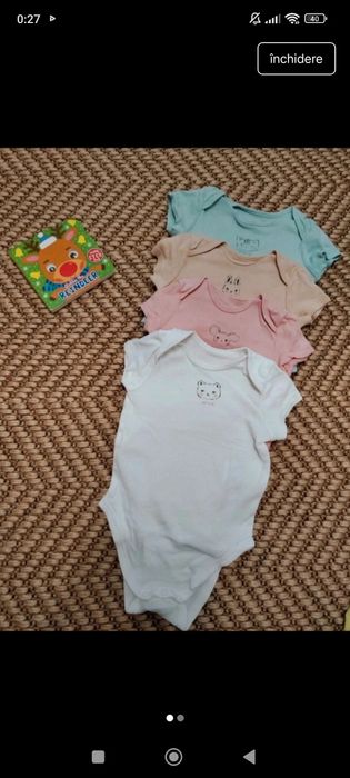 Set 4 body-uri marca C&A marimea 74