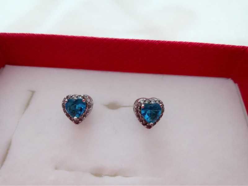 Cercei argint model inimioară