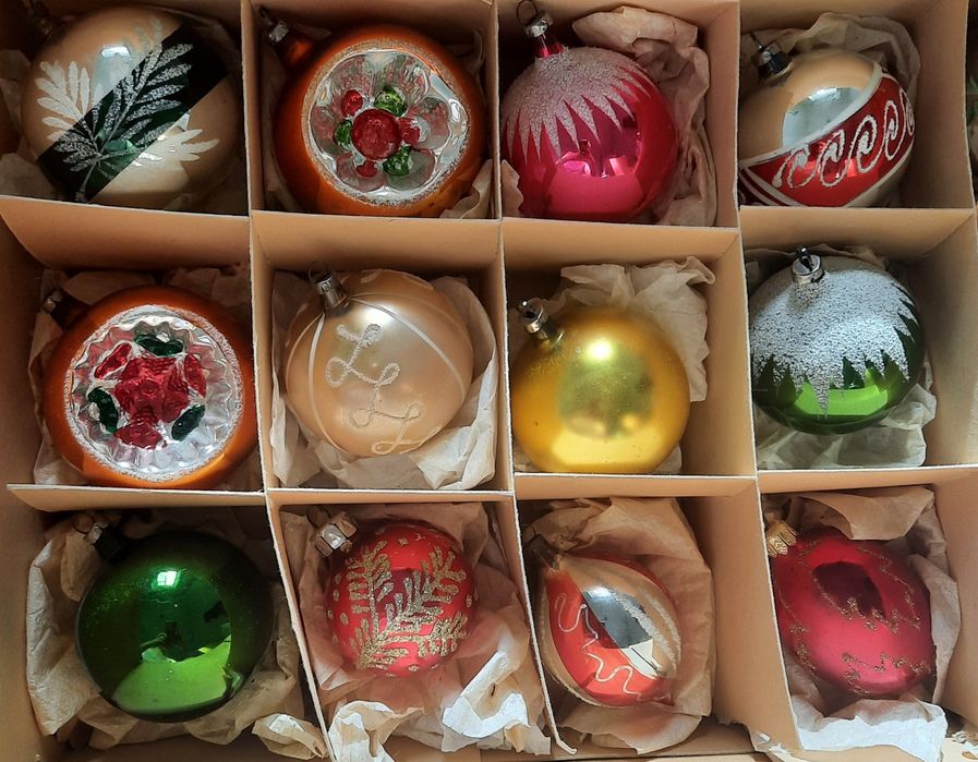 Наборы елочных игрушек Гдр