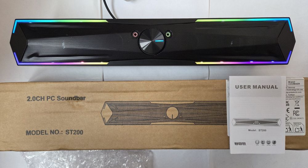 Subwoofer si Soundbar, Sistem Stered USB Compatibil cu PC, Laptop,