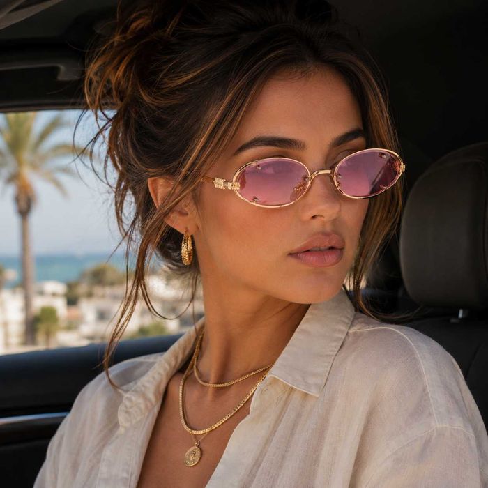 Miu Miu Oval 2027 Дамски слънчеви очила с овална форма и интересна рамка