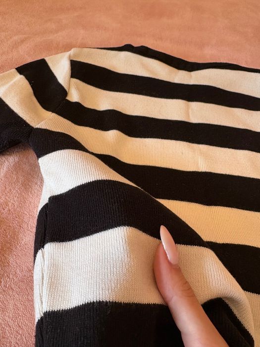 Primark Черно-бяла тениска 2XS