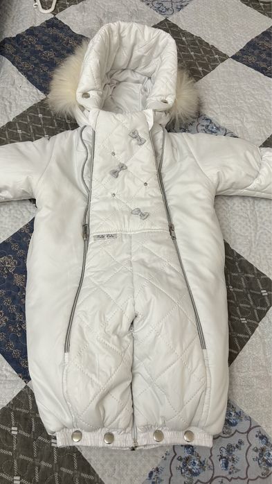 Комбинезон-конверт трансформер с опушкой