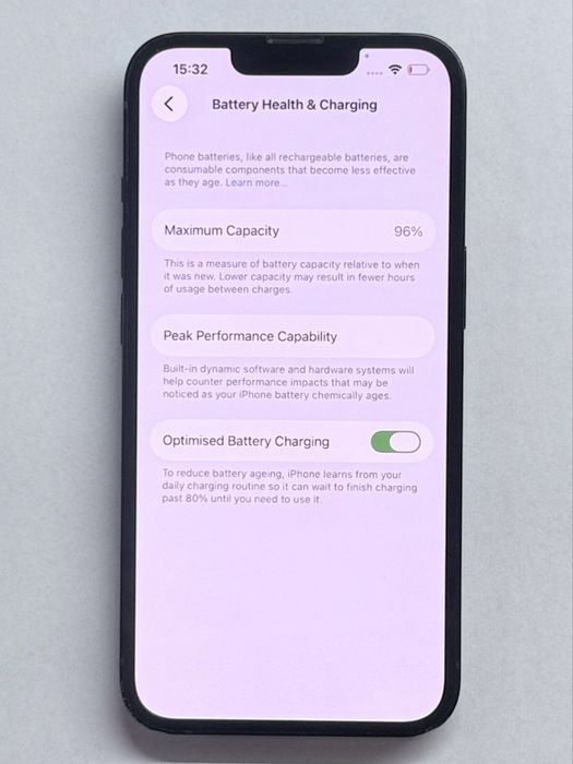iPhone 13 Black 96% battery