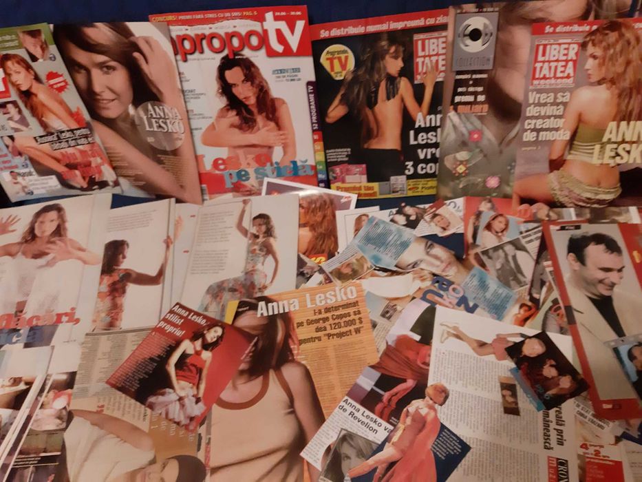 Colectie masiva de articole din reviste cu Anna Lesko