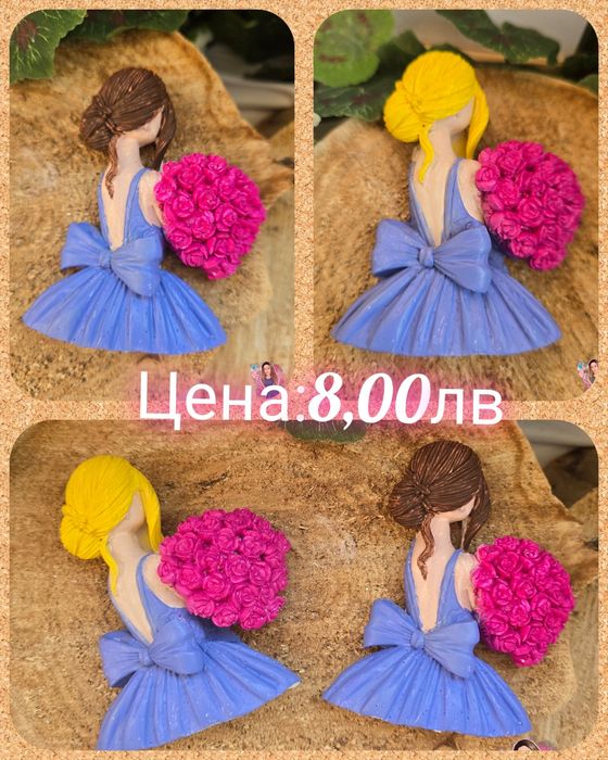 •Гипсови подаръчета за гости•С опаковка и панделка•Персонализирани•