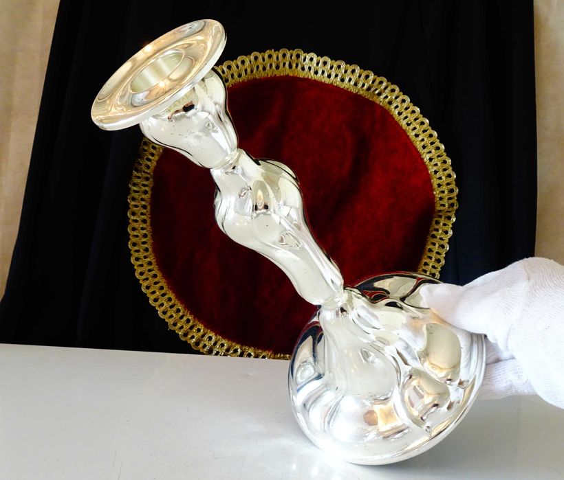 Посребрен свещник WMF,Art Nouveau.