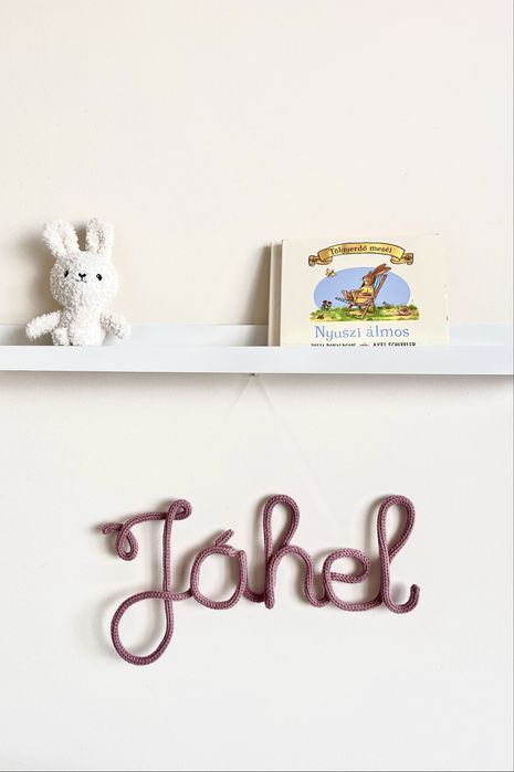 Decor nume tricotat personalizat