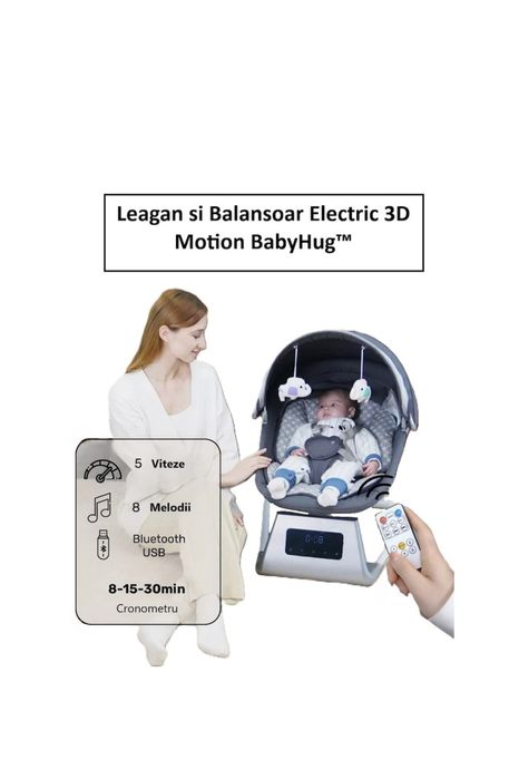 Leagan si Balansoar Electric Indiggo 3D Motion BabyHug