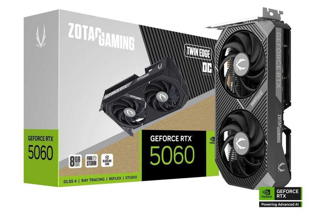 Видеокарта: Zotac Gaming RTX 5060 8Gb DDR7