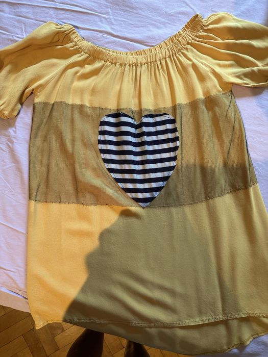 Широка туника с декорация сърце