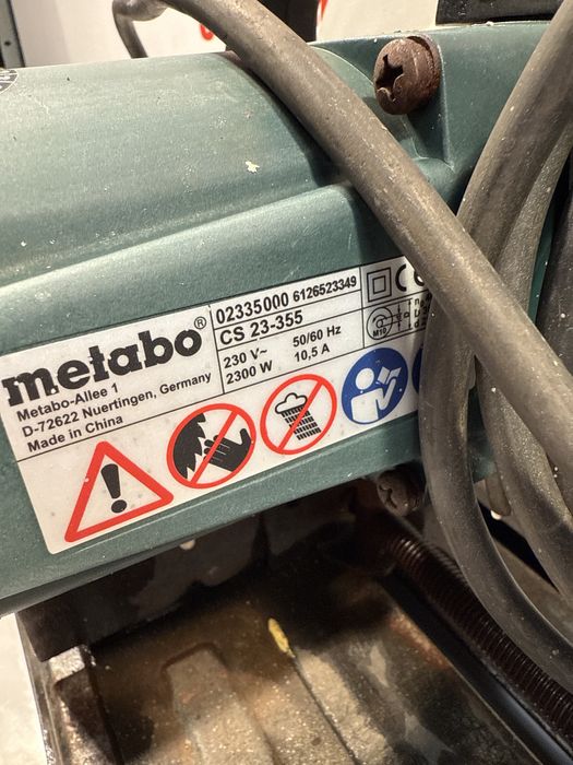 Metabo CS 23-355 circular taiat profile tevi metalice la unghi bosch