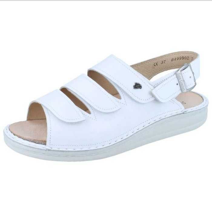 Sandale originale FINN Comfort, integral piele naturala calitativa, model foarte frumos, culoare alba