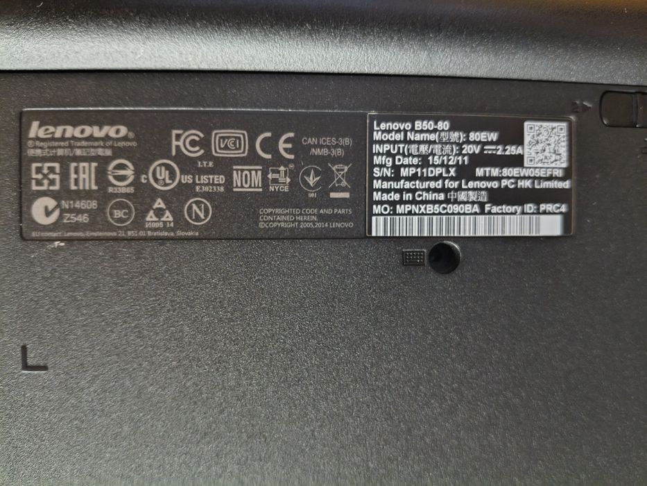 Laptop Lenovo B50-80 procesor Intel I3