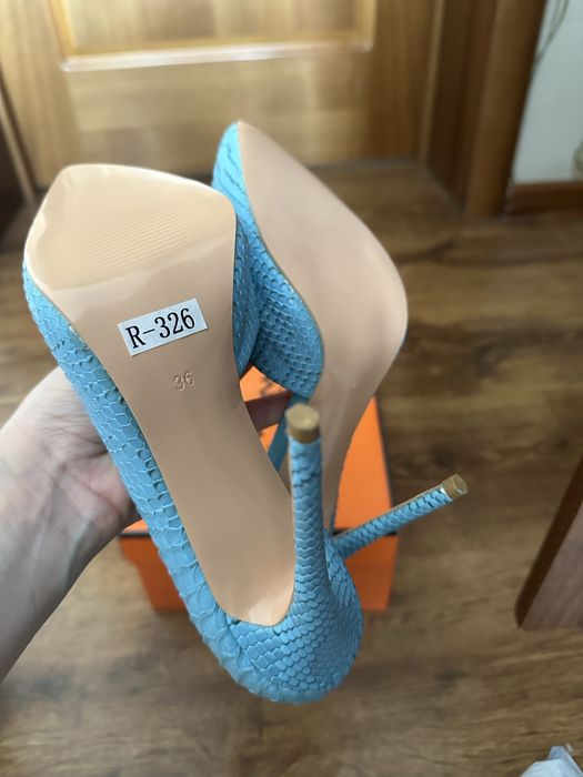 Туфли женские, голубые