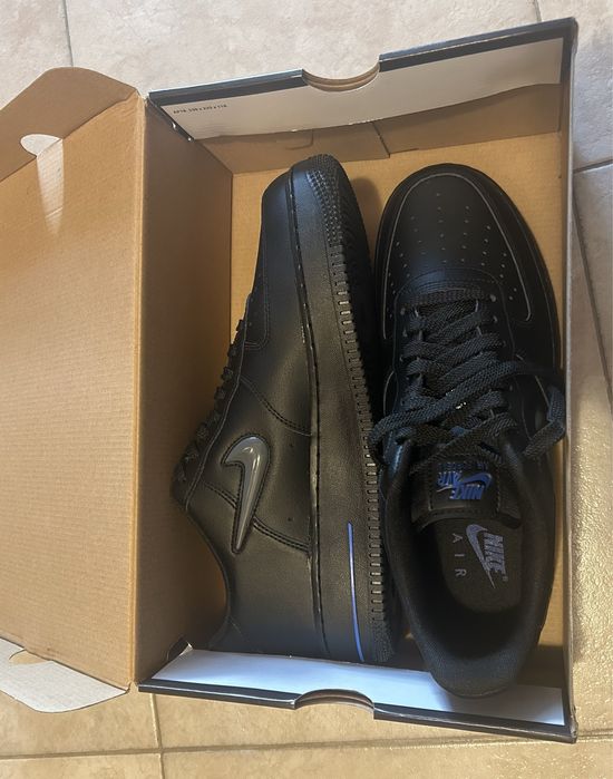 Оригинални черни Airforce 1 Low Jewel Black Grey Royal 44