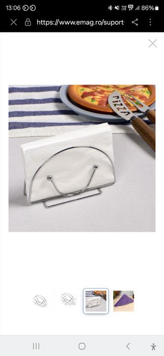 Suport metalic petru servetele, otel cromat

 5.00