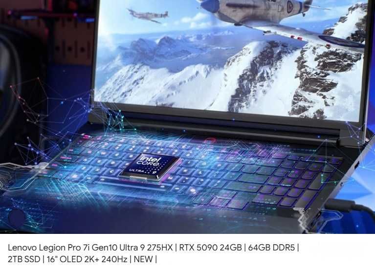 Топовый LEGION Pro 7 16"WQXGA OLED ULTRA 9 64GB DDR5 2TB SSD RTX5090 !