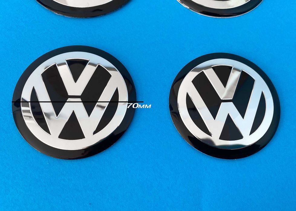 Vw Стикери за капачки на джанти / Golf / passat / bora емблеми лепенка