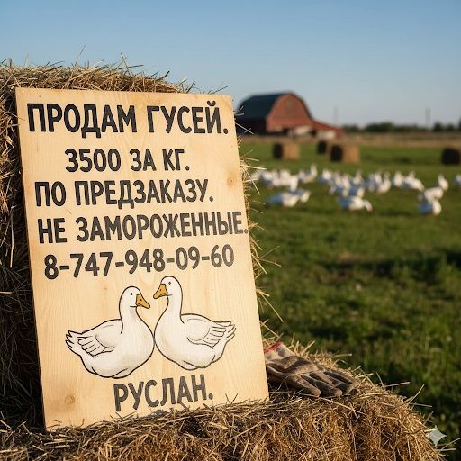 Продам гусей 3500 за 1кг