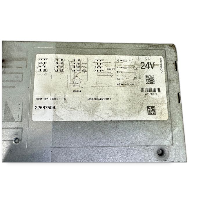 22587509 Tahograf CONTINENTAL AUTOMOTIVE GMBH,VDO B7, B8, B9, B12 bus (2005-) VOLVO